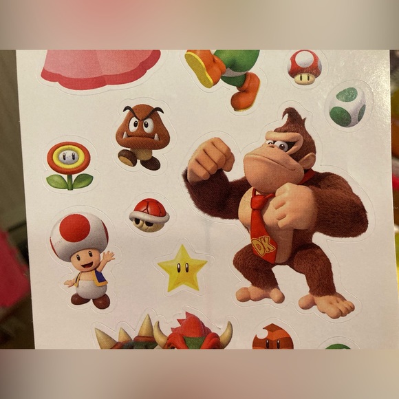 1 Sheet of Mario and Friends Stickers. Never Used! - Picture 3 of 5